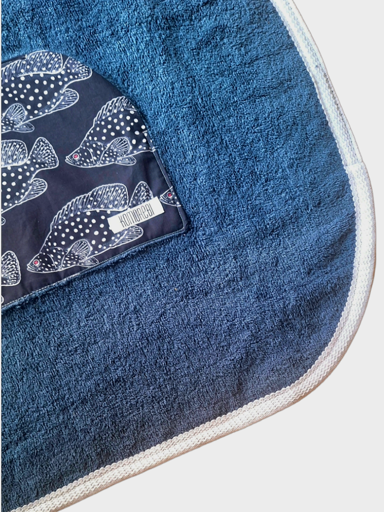 Kids pisces beach poncho