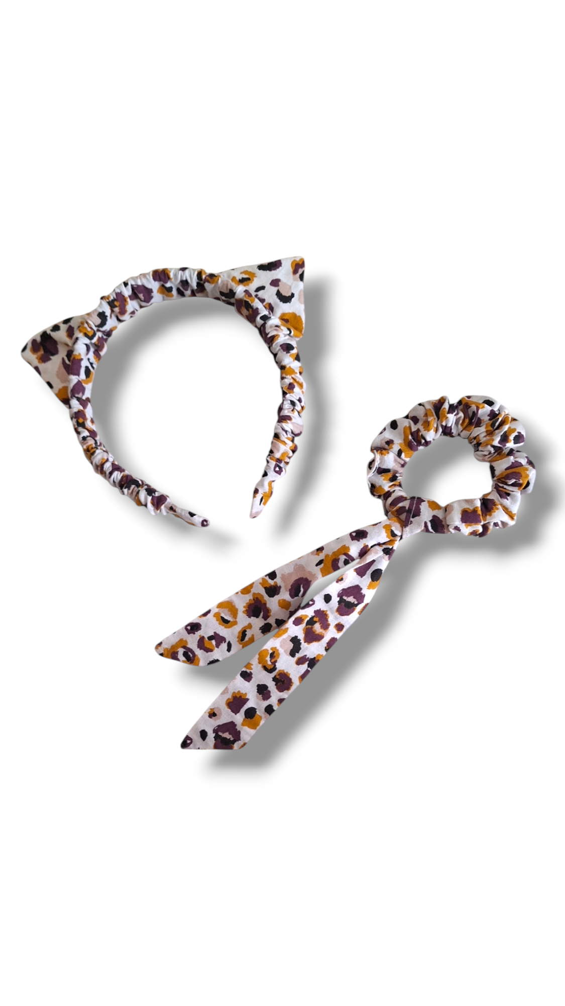 Meow headband with scrunchie set