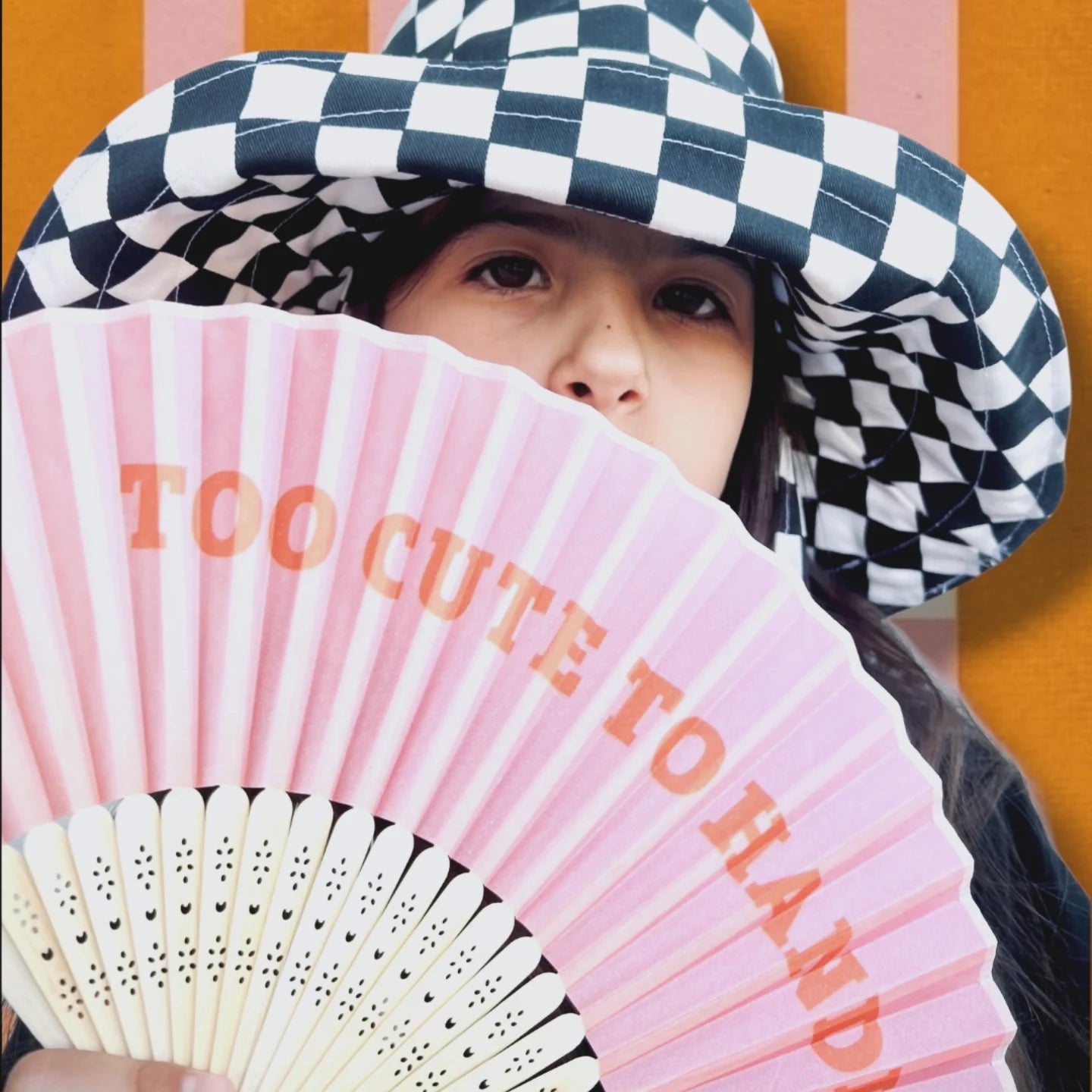 Check wide beam sun hat