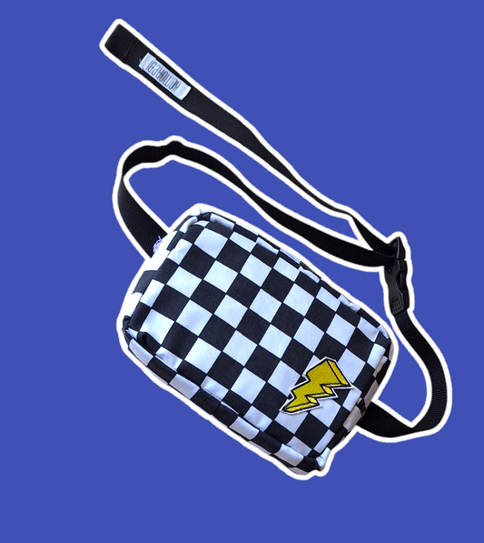 Squadre check fanny bag